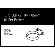 Marley Pipe Clip -2 Part 65mm - RC65.2